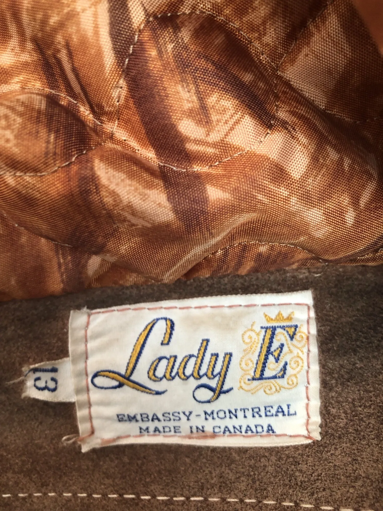 1960s Shearling Suede Coat by Lady E - Size 8