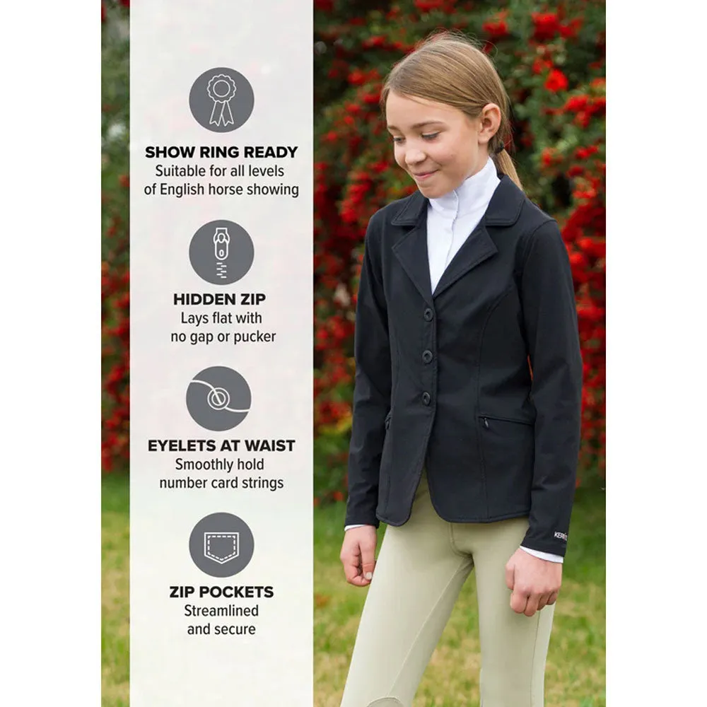 60471 Kerrits Kids Stretch Competitor Show Coat - Black
