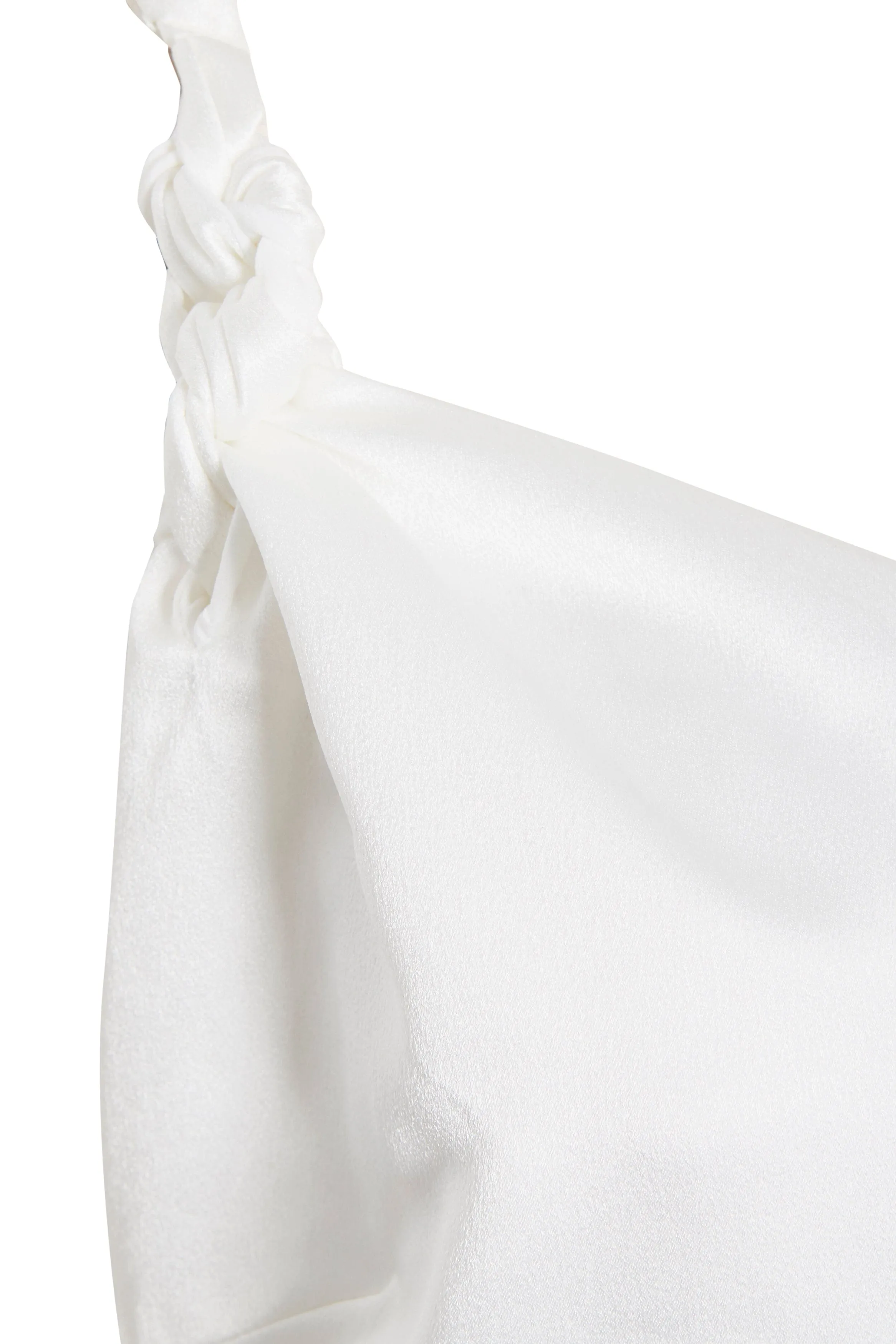 Asymmetric White Maxi Dress