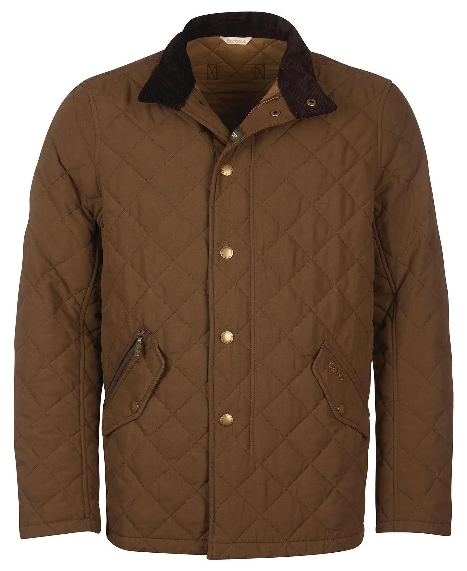 Barbour Shoveler Quilted Jacket - Dark Sand
