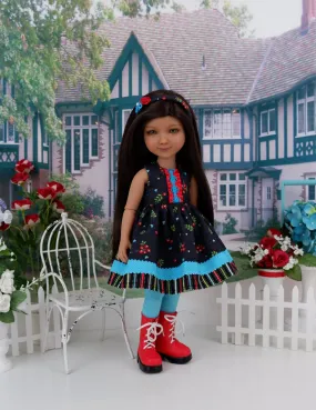 Beautiful Berries - dress with boots for Ruby Red Fashion Friends doll