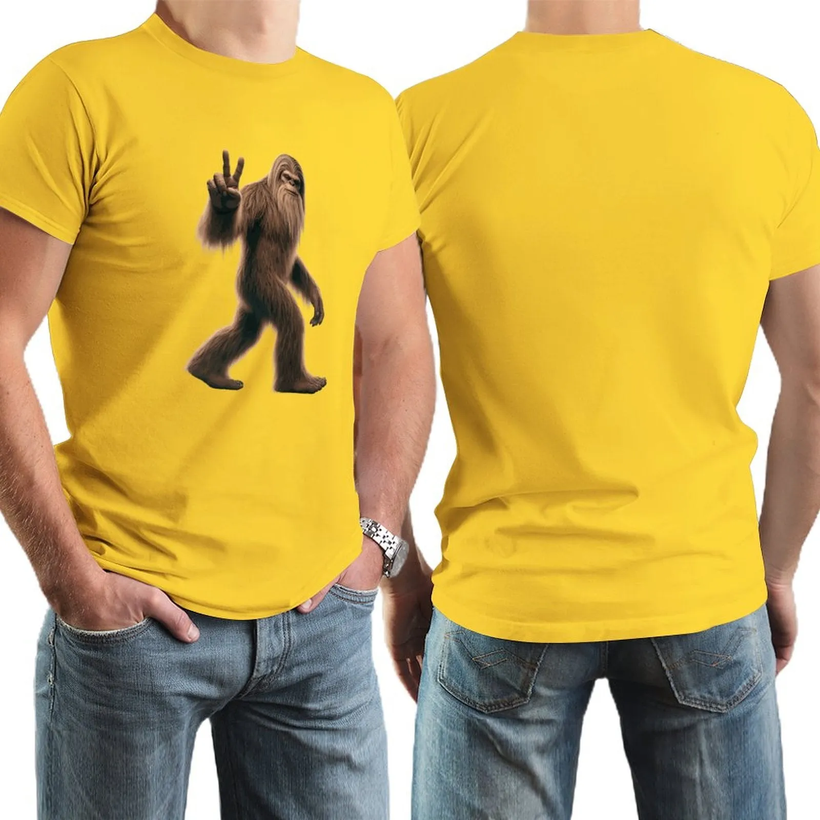 Bigfoot, Sasquatch, Short Sleeve Cotton T-shirt