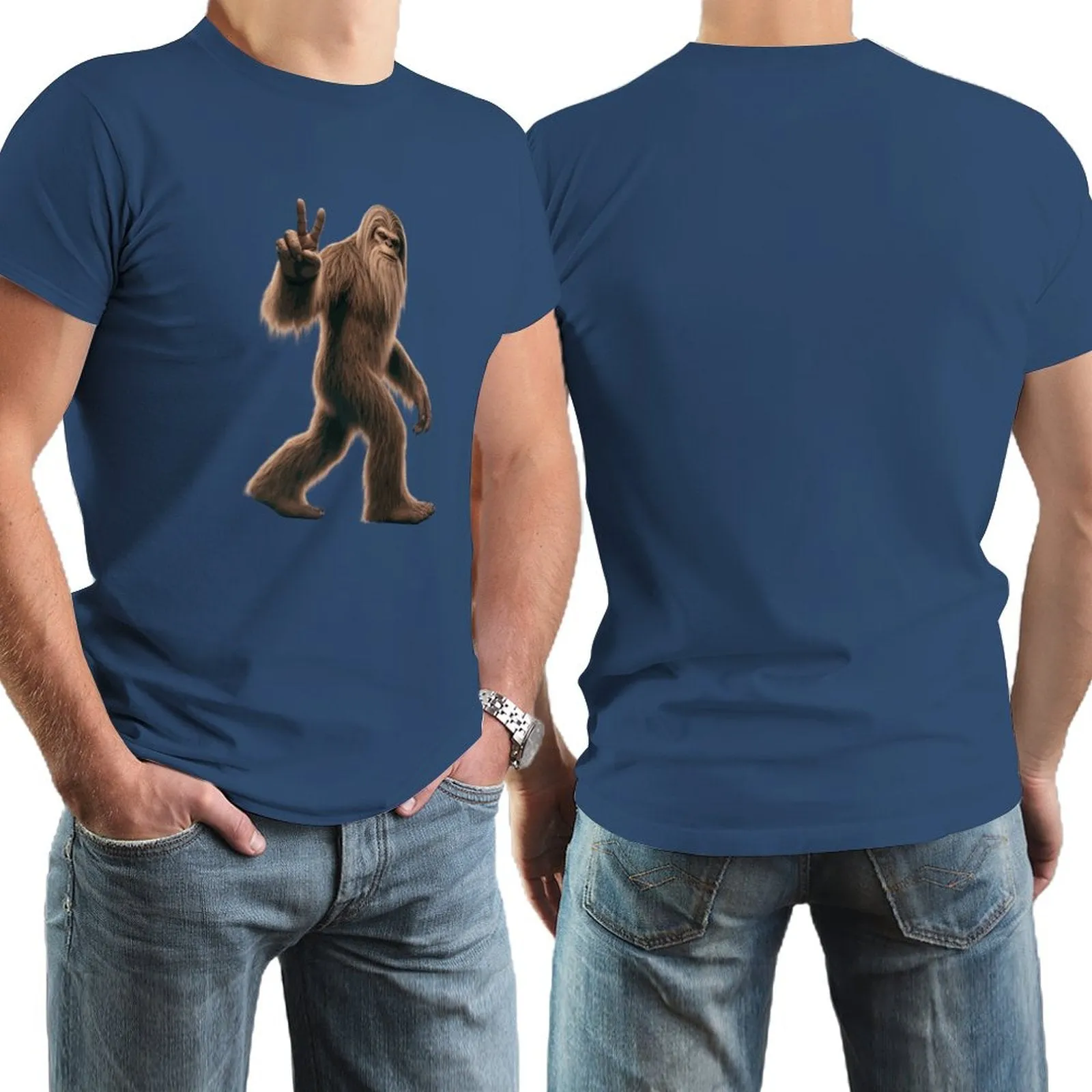 Bigfoot, Sasquatch, Short Sleeve Cotton T-shirt
