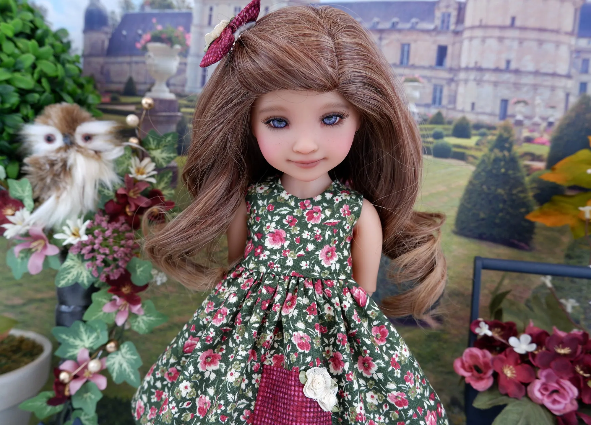 Blooming Garden - dress with sweater & boots for Ruby Red Fashion Friends doll