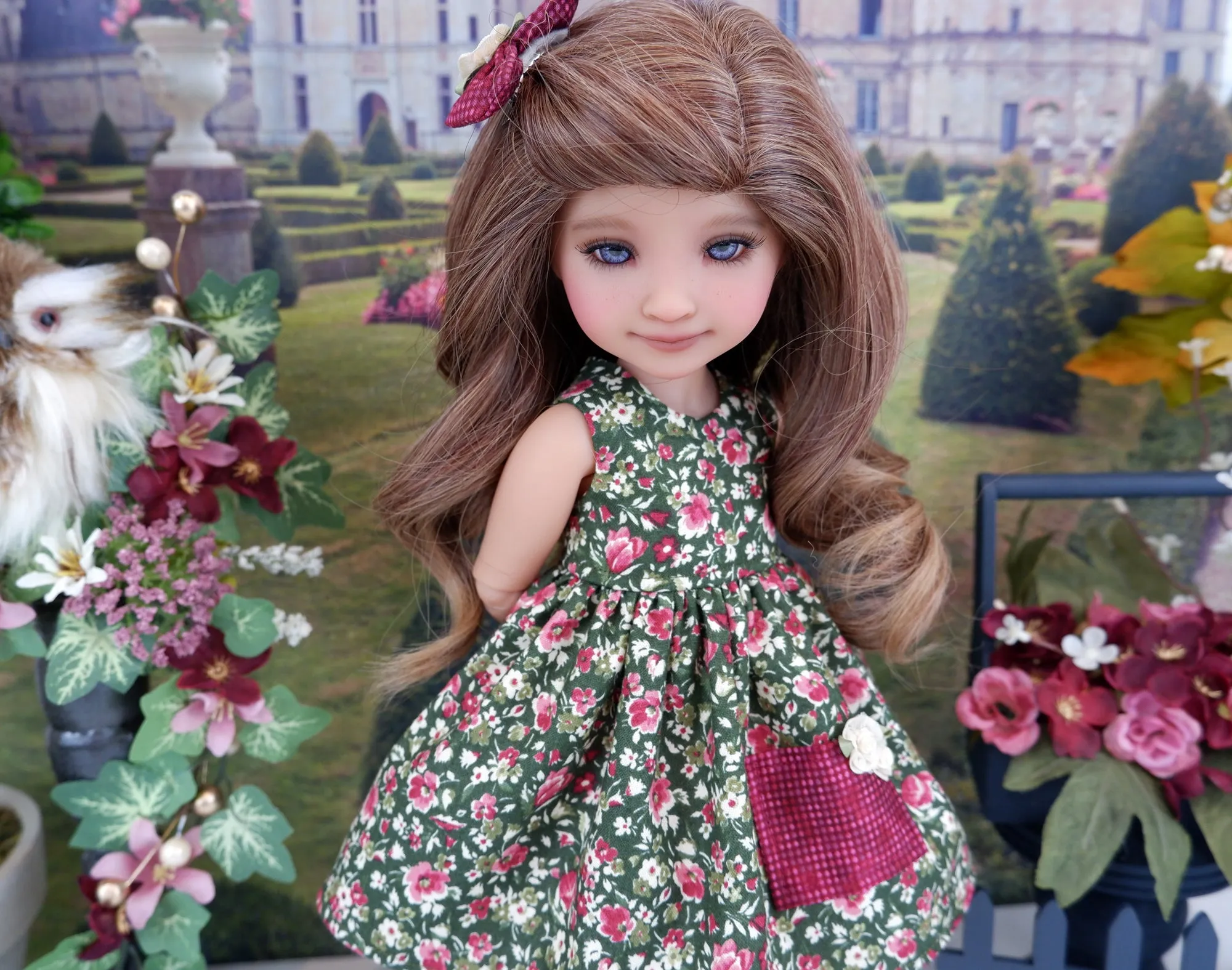 Blooming Garden - dress with sweater & boots for Ruby Red Fashion Friends doll