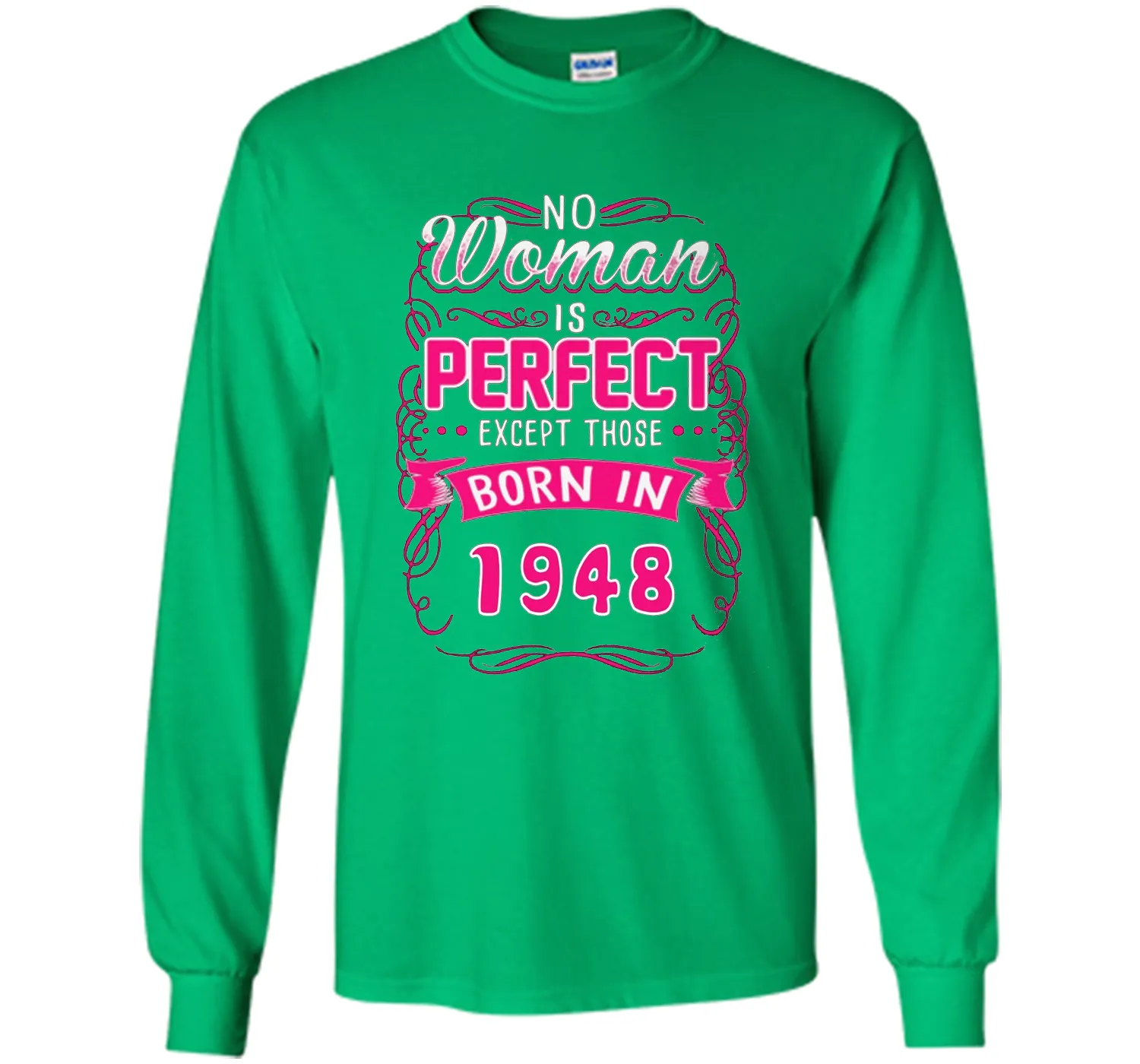 Born in 1948, perfect woman tshirt. Best for birthday gift