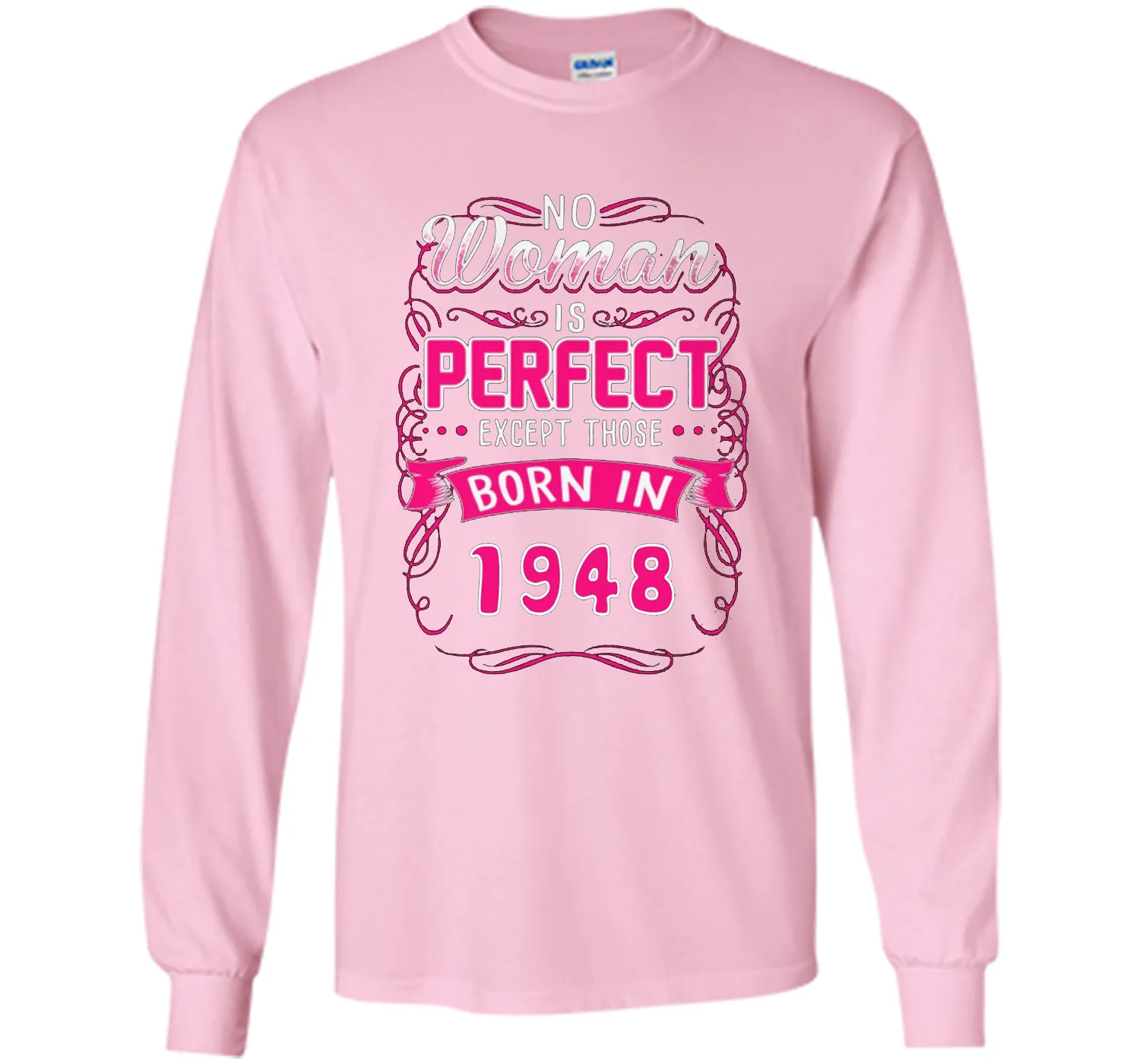 Born in 1948, perfect woman tshirt. Best for birthday gift