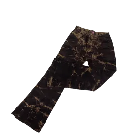 Brown Corduroy Tie Dye Jeans -  Size 12