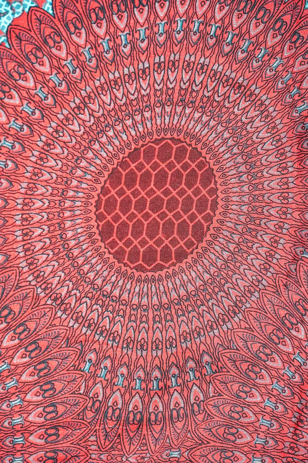 Burgundy Wild Mandala Harem Pants