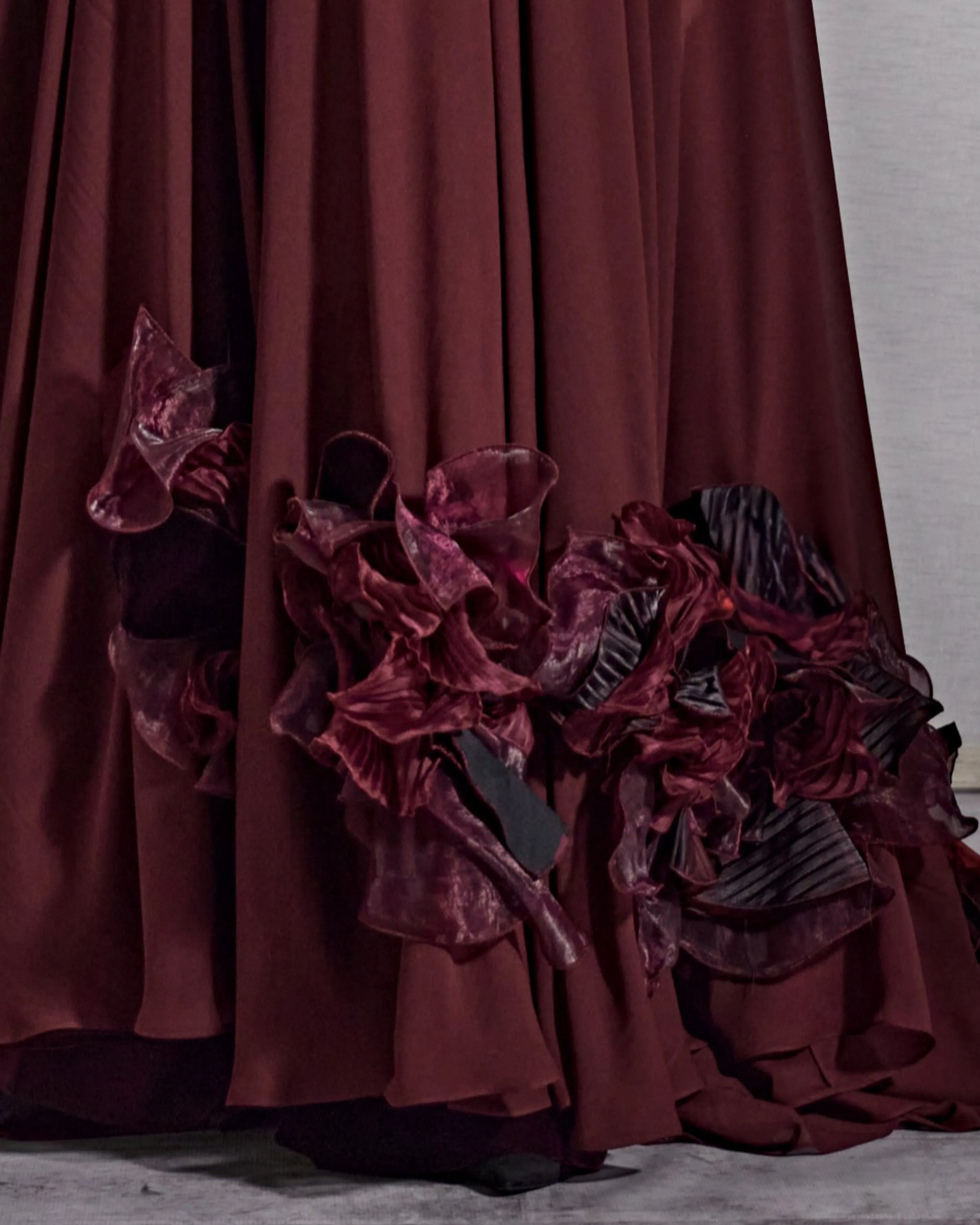 Cape - 3D Flower Flared Cape