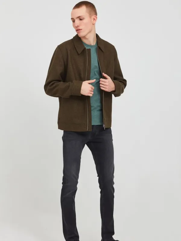 CASUAl FRIDAY Olive Full Zip Jacket