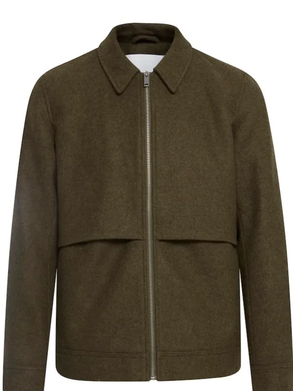 CASUAl FRIDAY Olive Full Zip Jacket