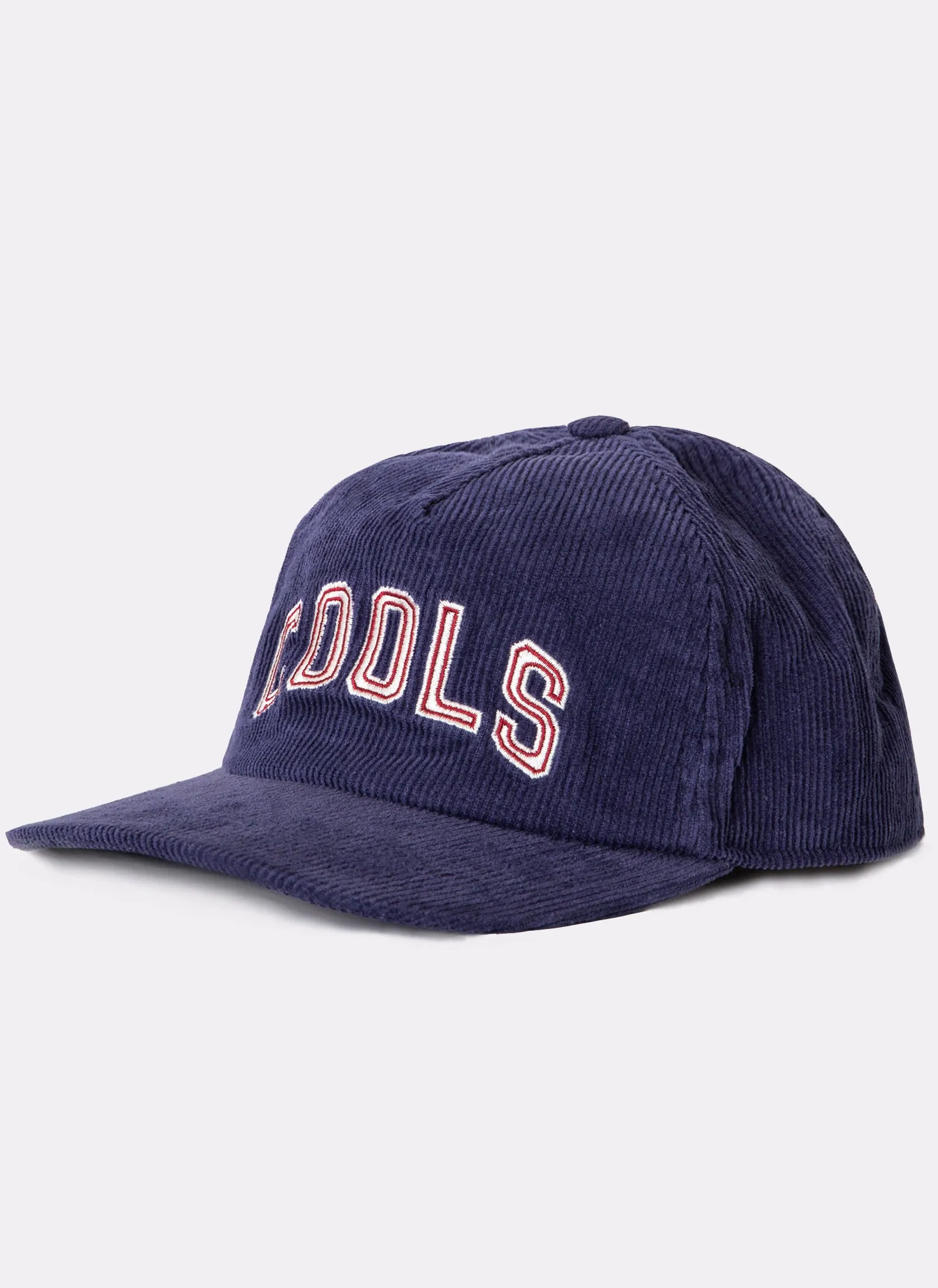 College Cap Navy Corduroy