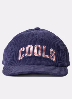 College Cap Navy Corduroy