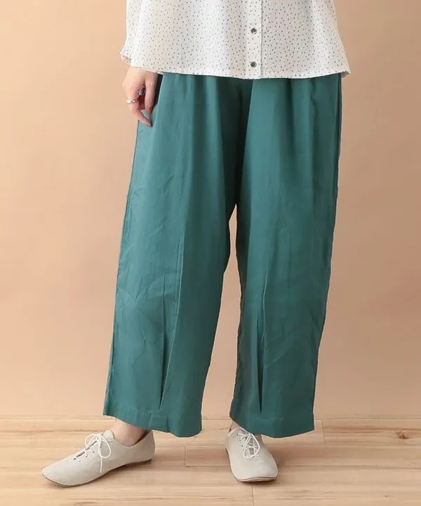 Colored cotton fine-ribbed corduroy cocoon pants 24W005