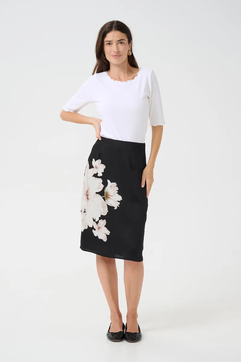 Cream Aqurella Skirt