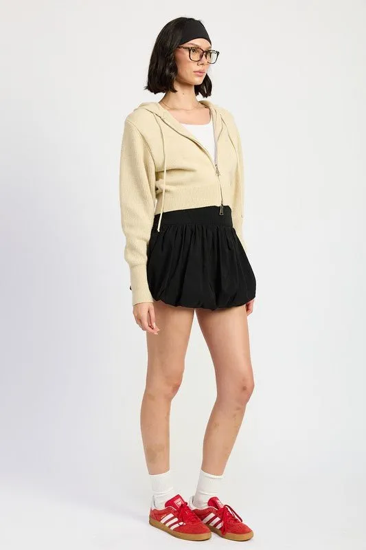 Cropped Sweater Cardigan