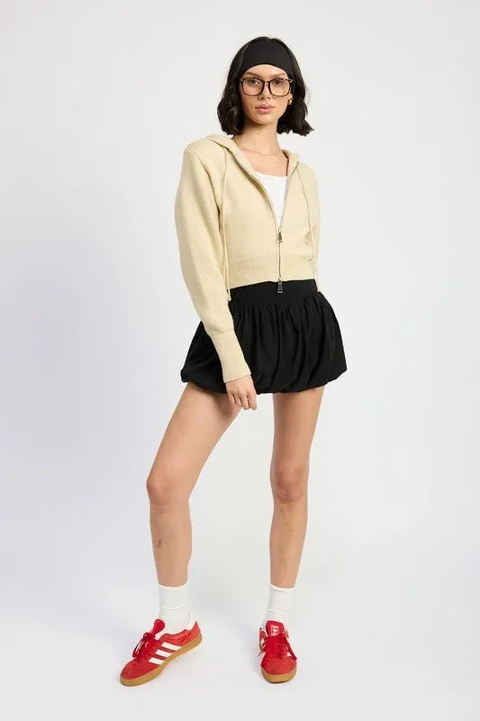 Cropped Sweater Cardigan