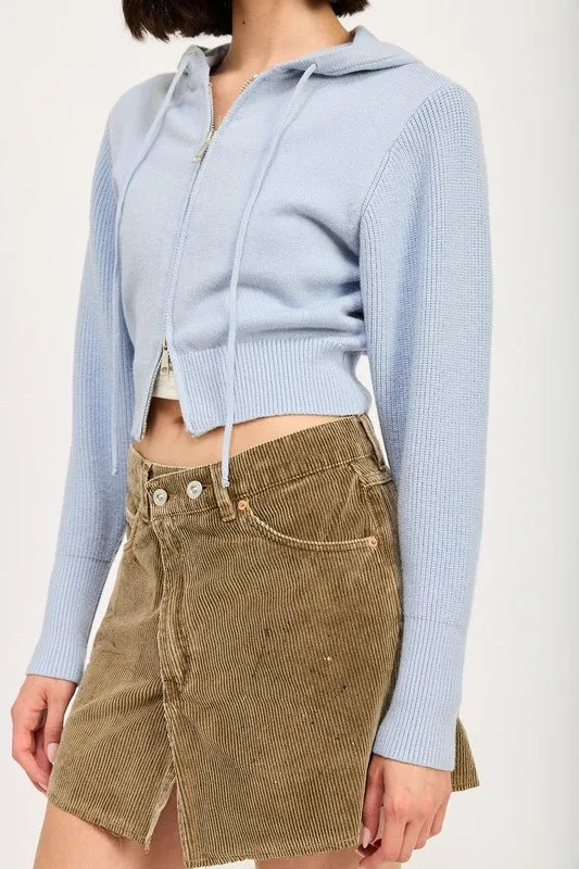 Cropped Sweater Cardigan
