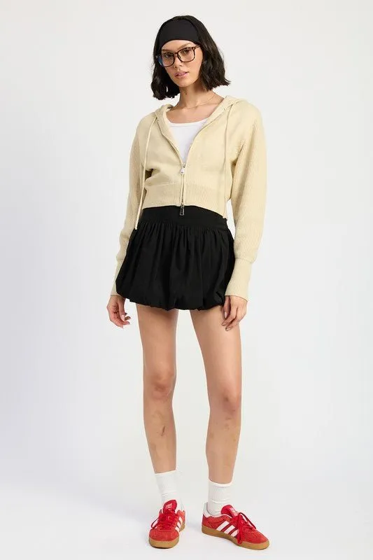 Cropped Sweater Cardigan