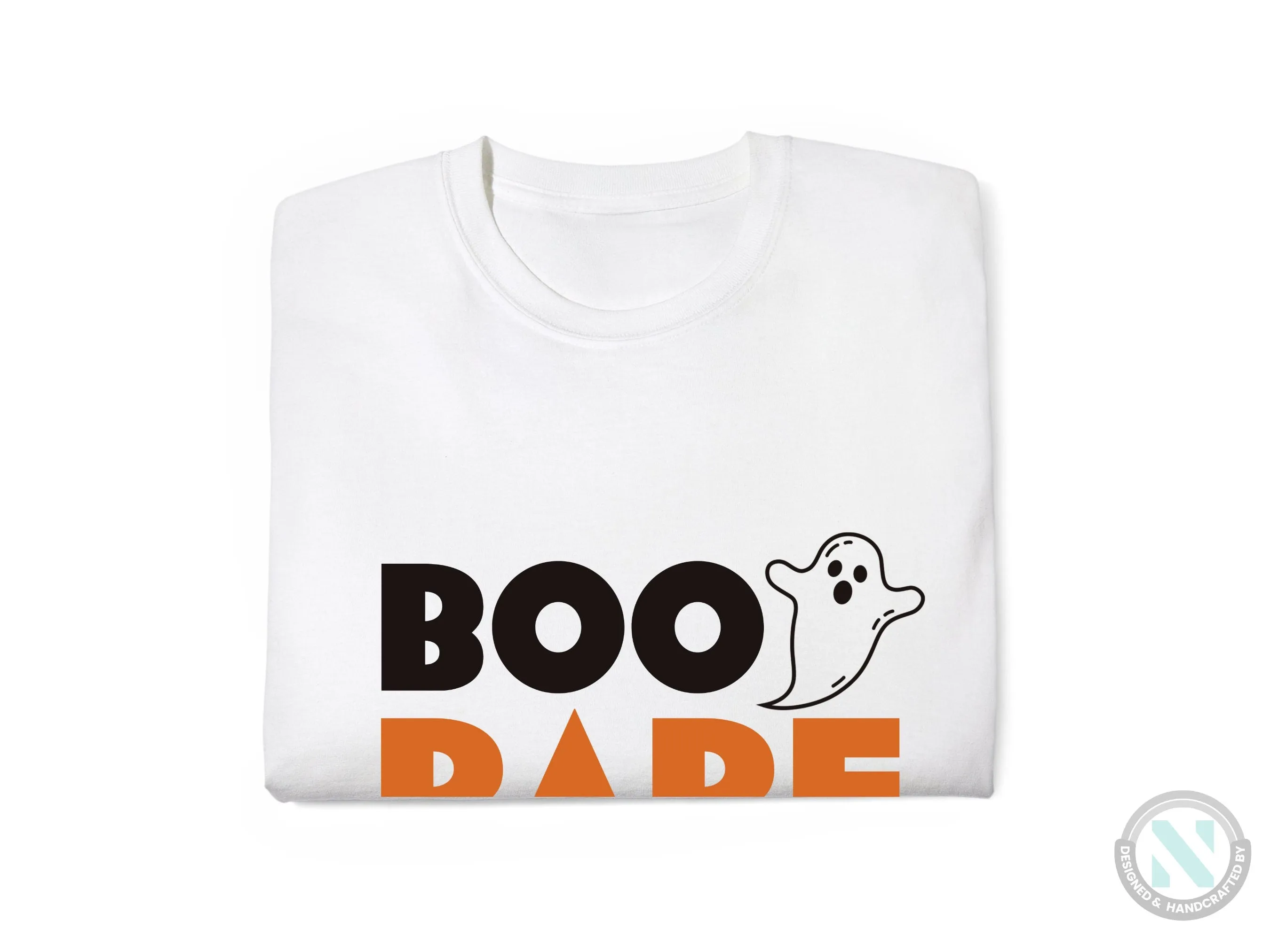 Custom Name Short Sleeve Halloween Baby Grow for Girls with "Boo Babe"