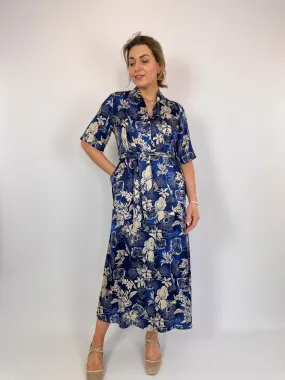 Diega Raviva Dress Blue/Ecru