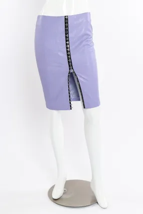Embossed Leather Pencil Skirt