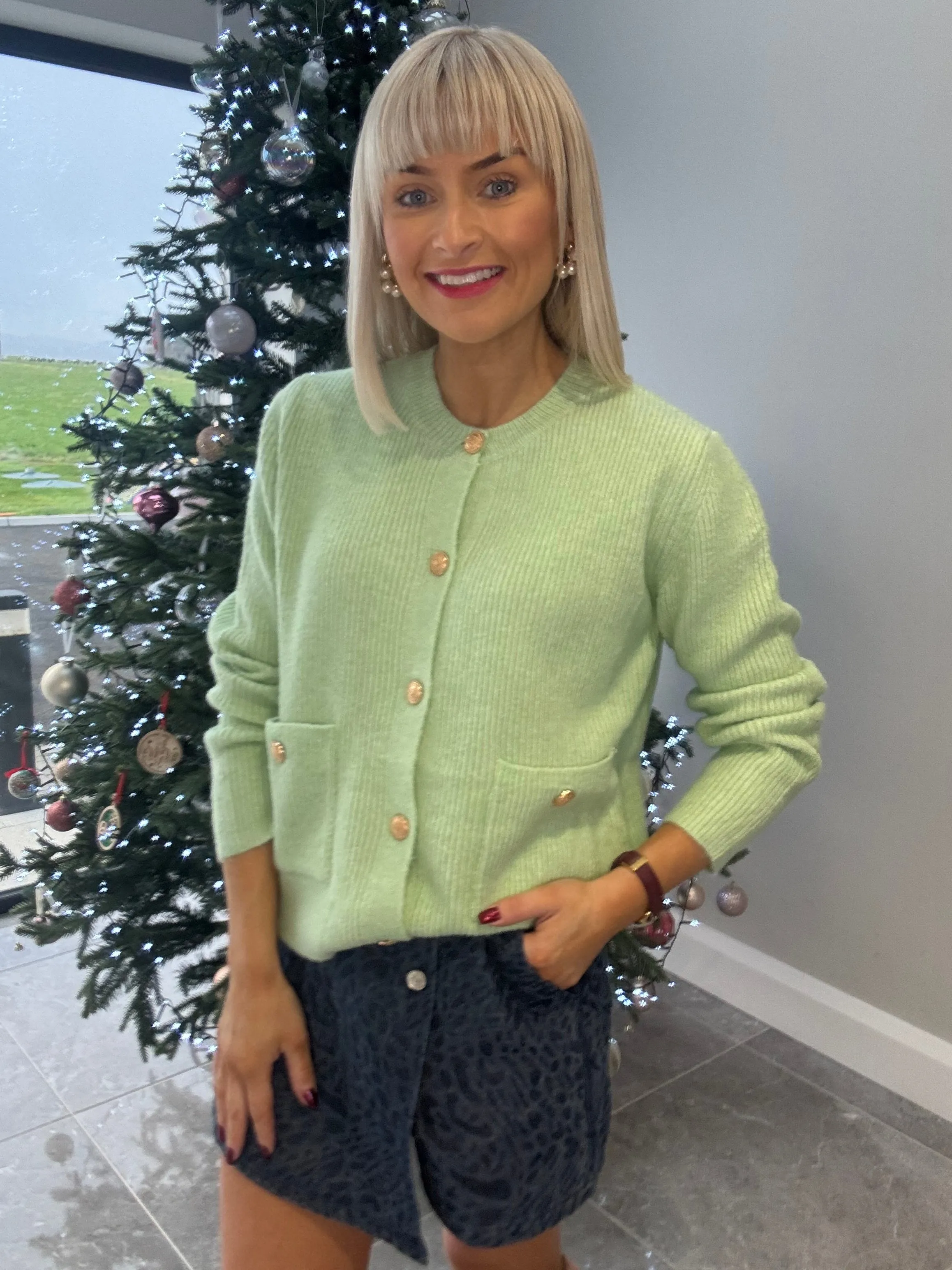 Emma Cardigan Mint Green