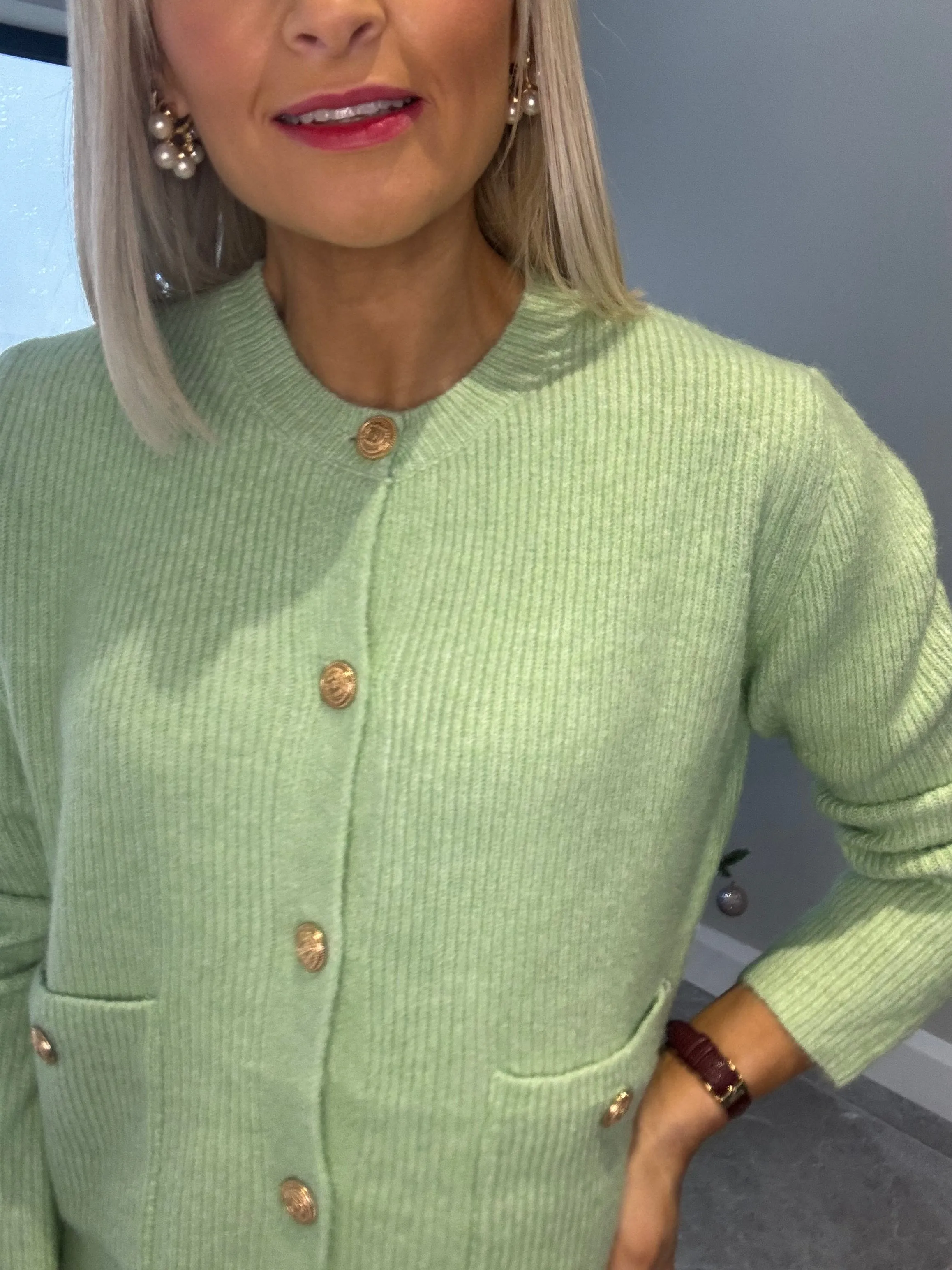 Emma Cardigan Mint Green