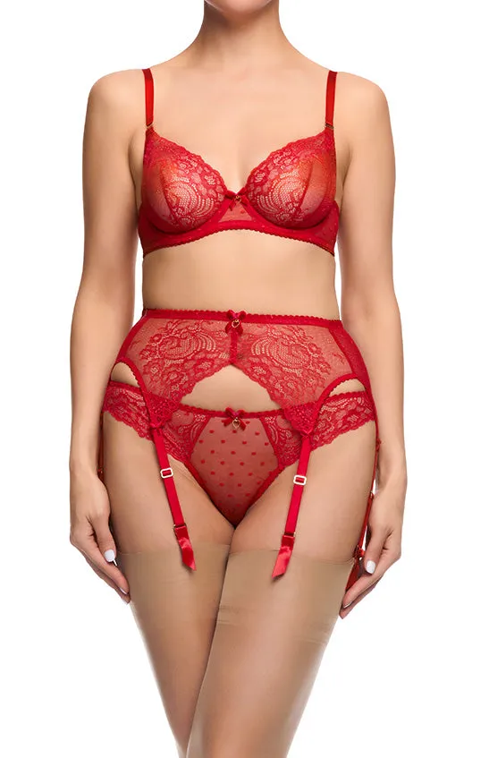 Fiamma Bodysuit - Rose Red
