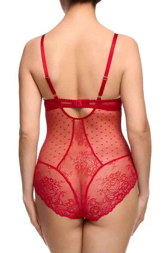 Fiamma Bodysuit - Rose Red