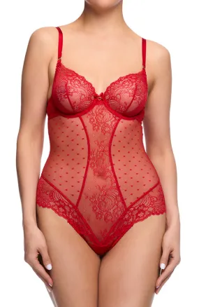 Fiamma Bodysuit - Rose Red