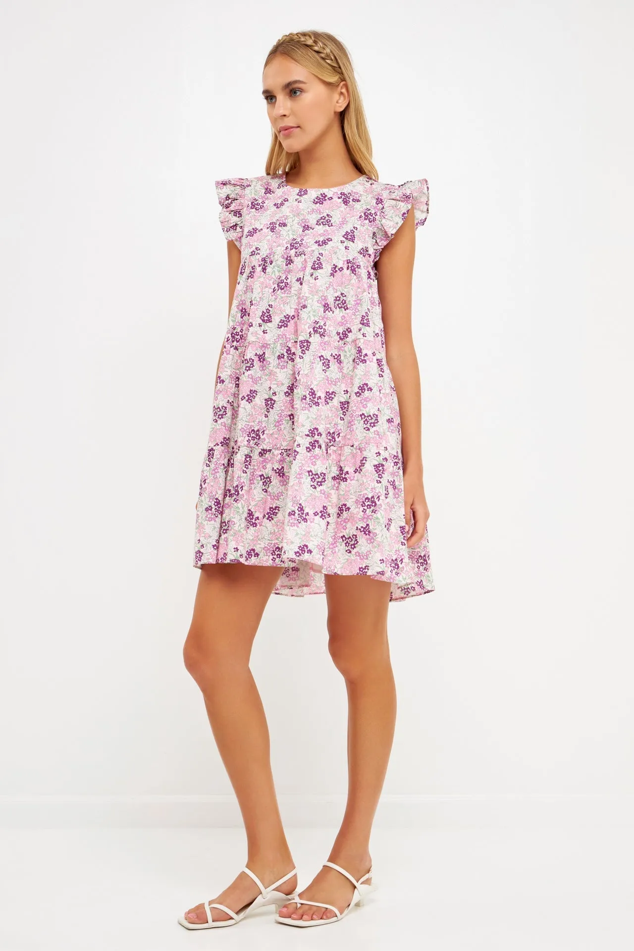 Floral Babydoll Mini Dress