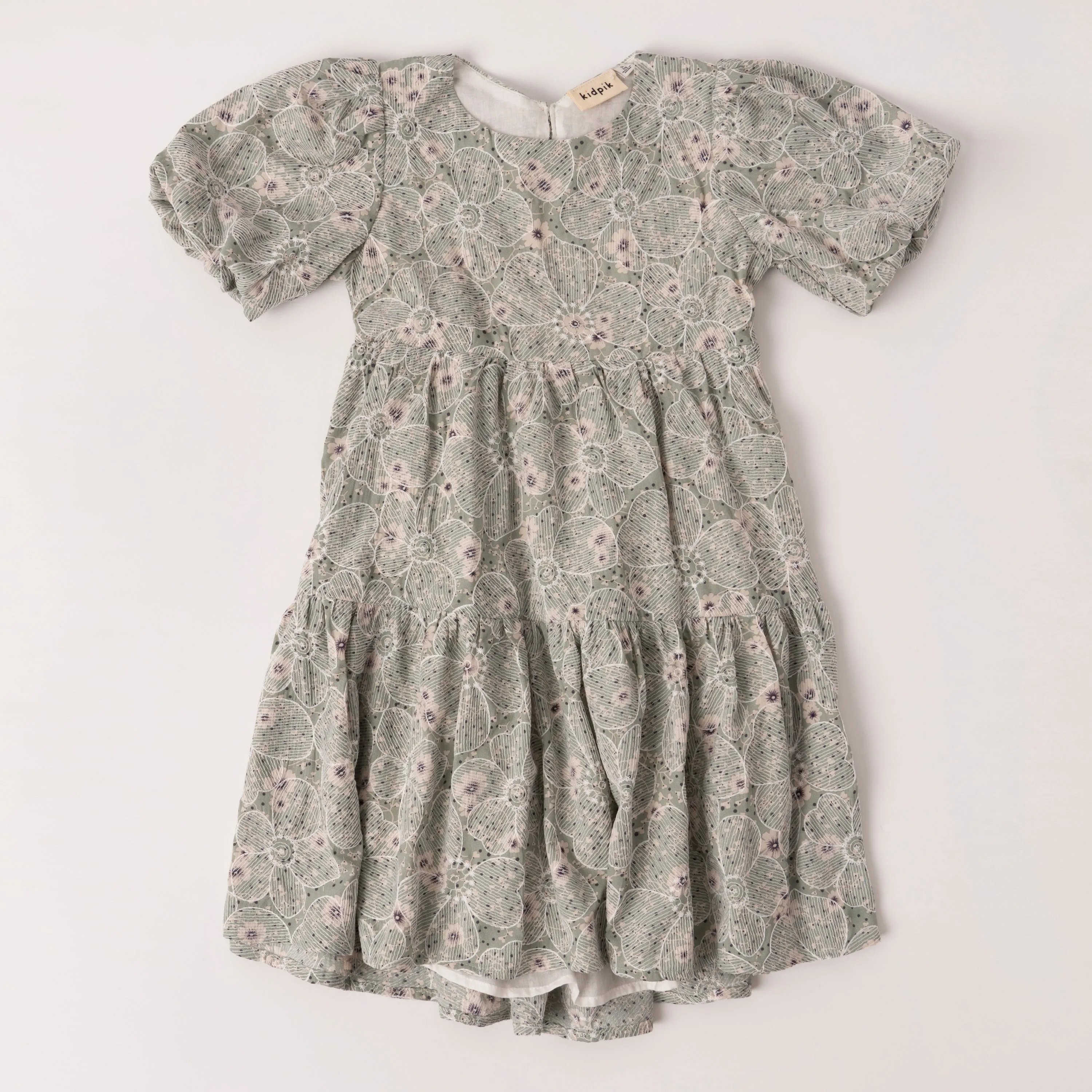Floral Puff Sleeve Babydoll Dress