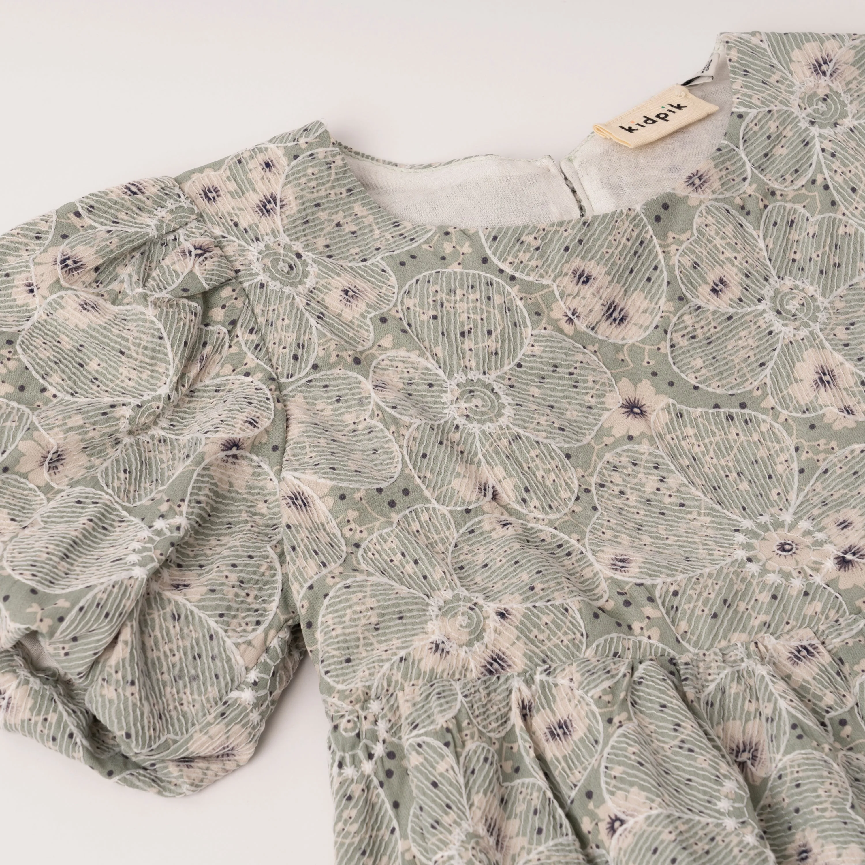 Floral Puff Sleeve Babydoll Dress