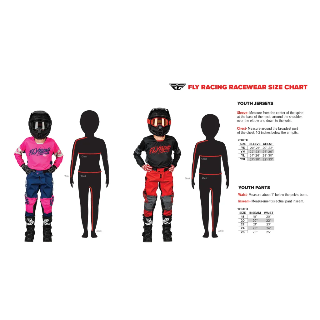 Fly Racing 2025 Youth F-16 Jerseys