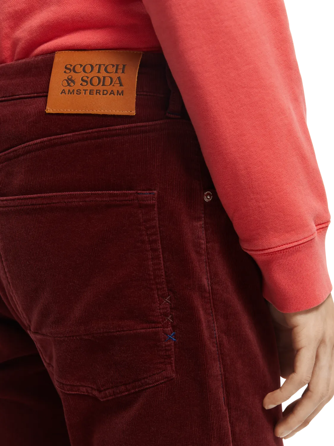 Garment Dyed Ralston Corduroy Pant in Bordeaux