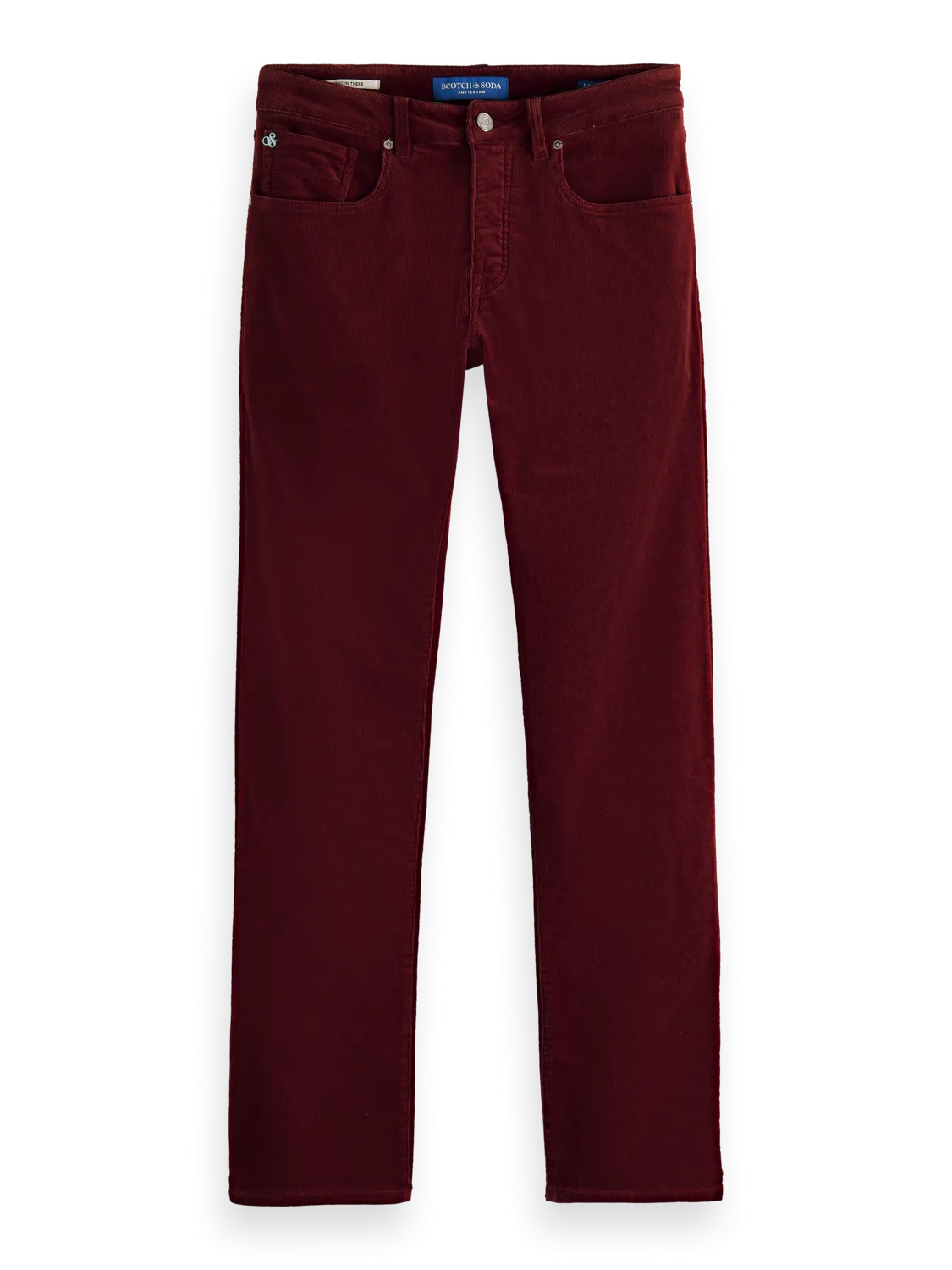Garment Dyed Ralston Corduroy Pant in Bordeaux