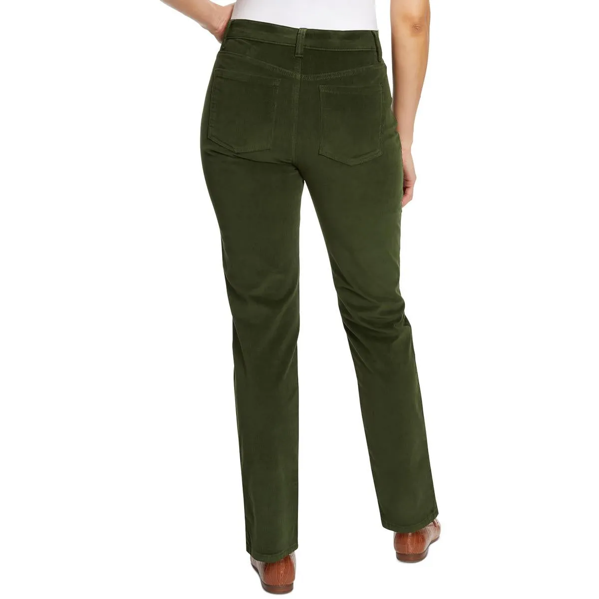 Gloria Vanderbilt Womens Amanda Slimming High Rise Straight Leg Pants