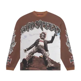 Godspeed Mens Rocker Long Sleeve Shirt Brown Wash