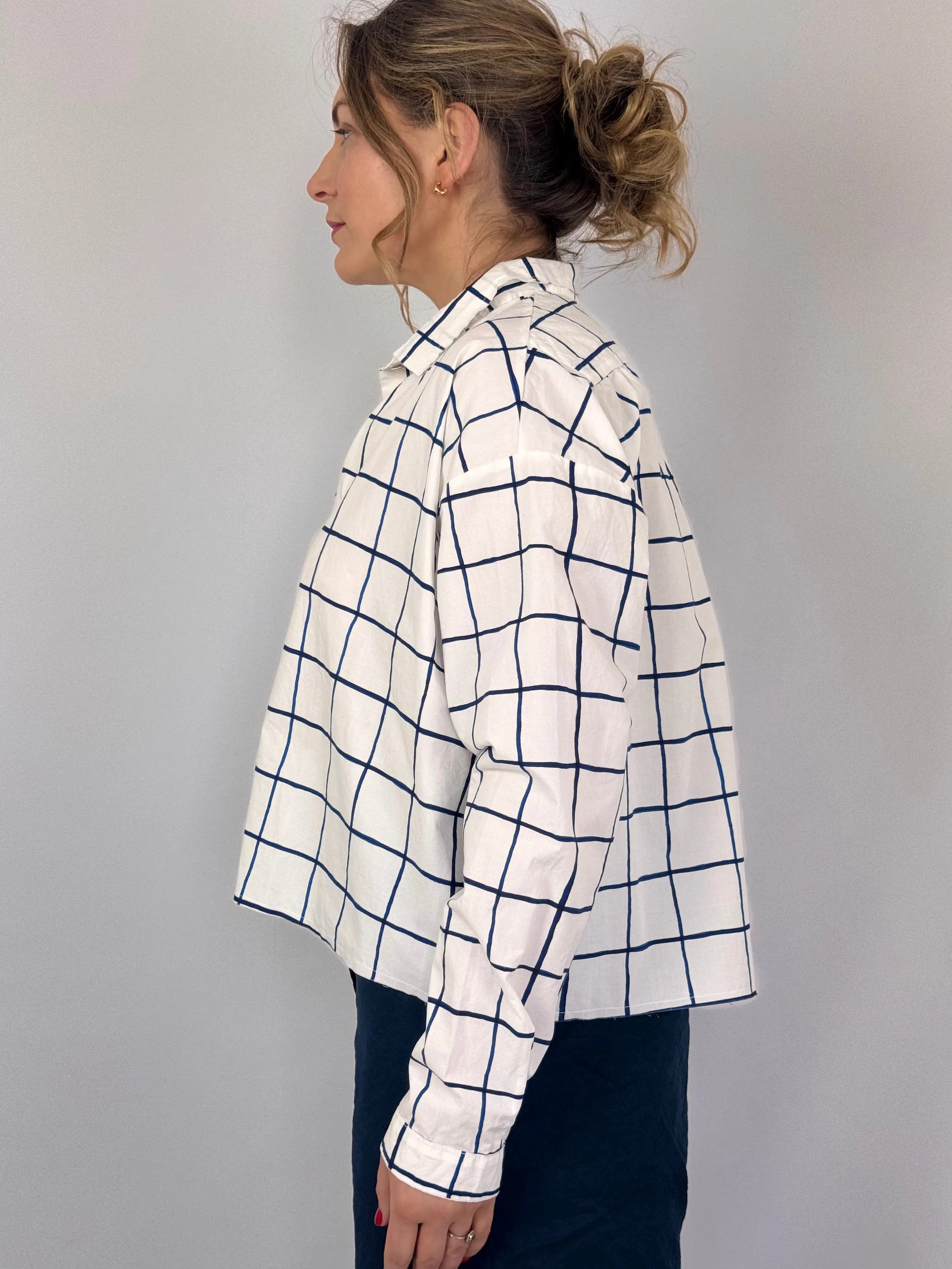 Hannoh Wessel Sonja Shirt Blue Check