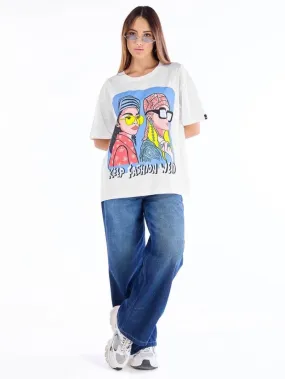Keep Fashion Weird Printed High Quality Womens Drop Shoulder Tee Legacy Boutiques Dhaka