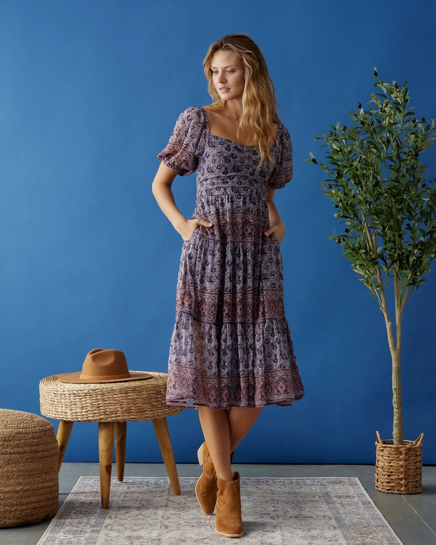 Loleta Hollins Floral Dress