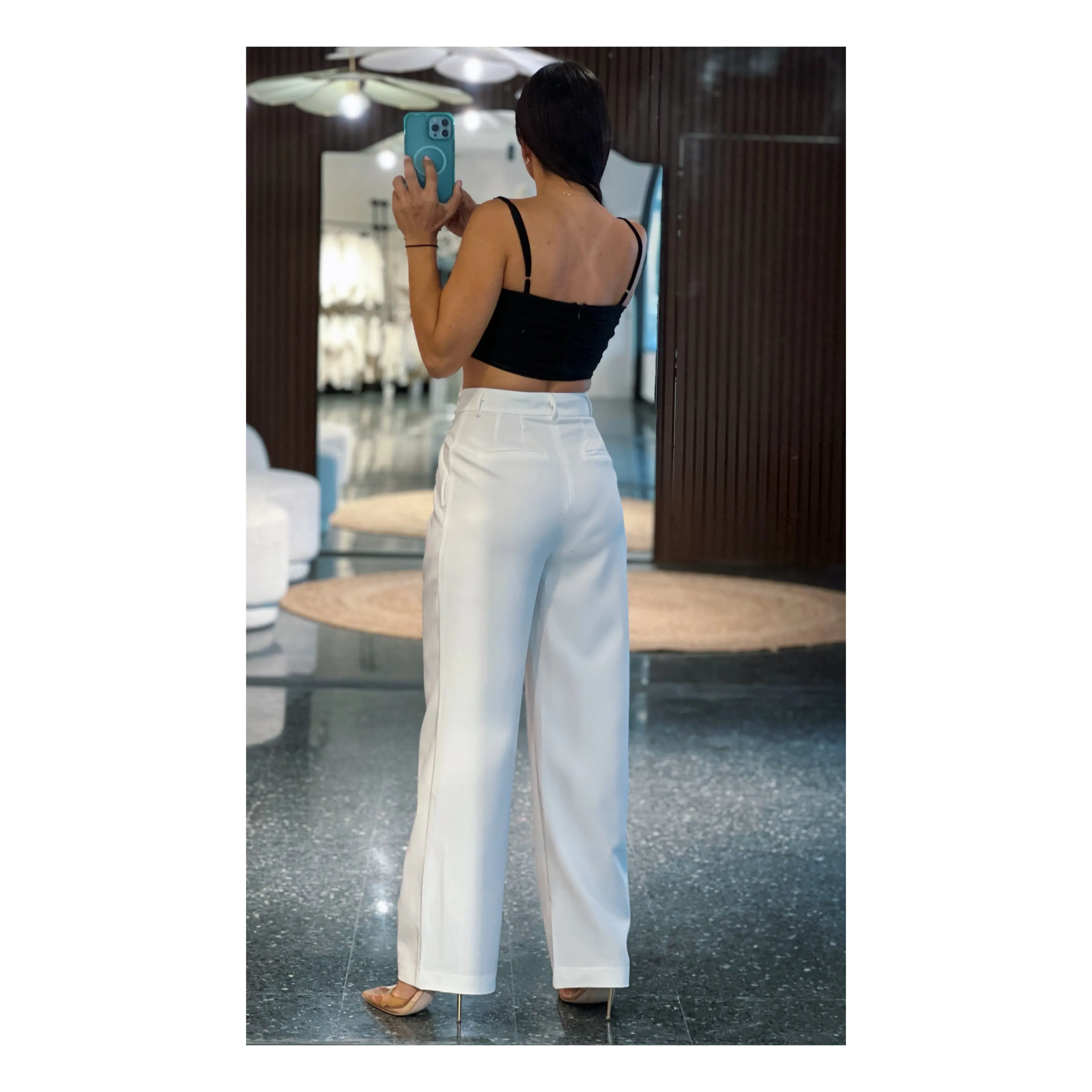 Low Rise Pocket Trousers