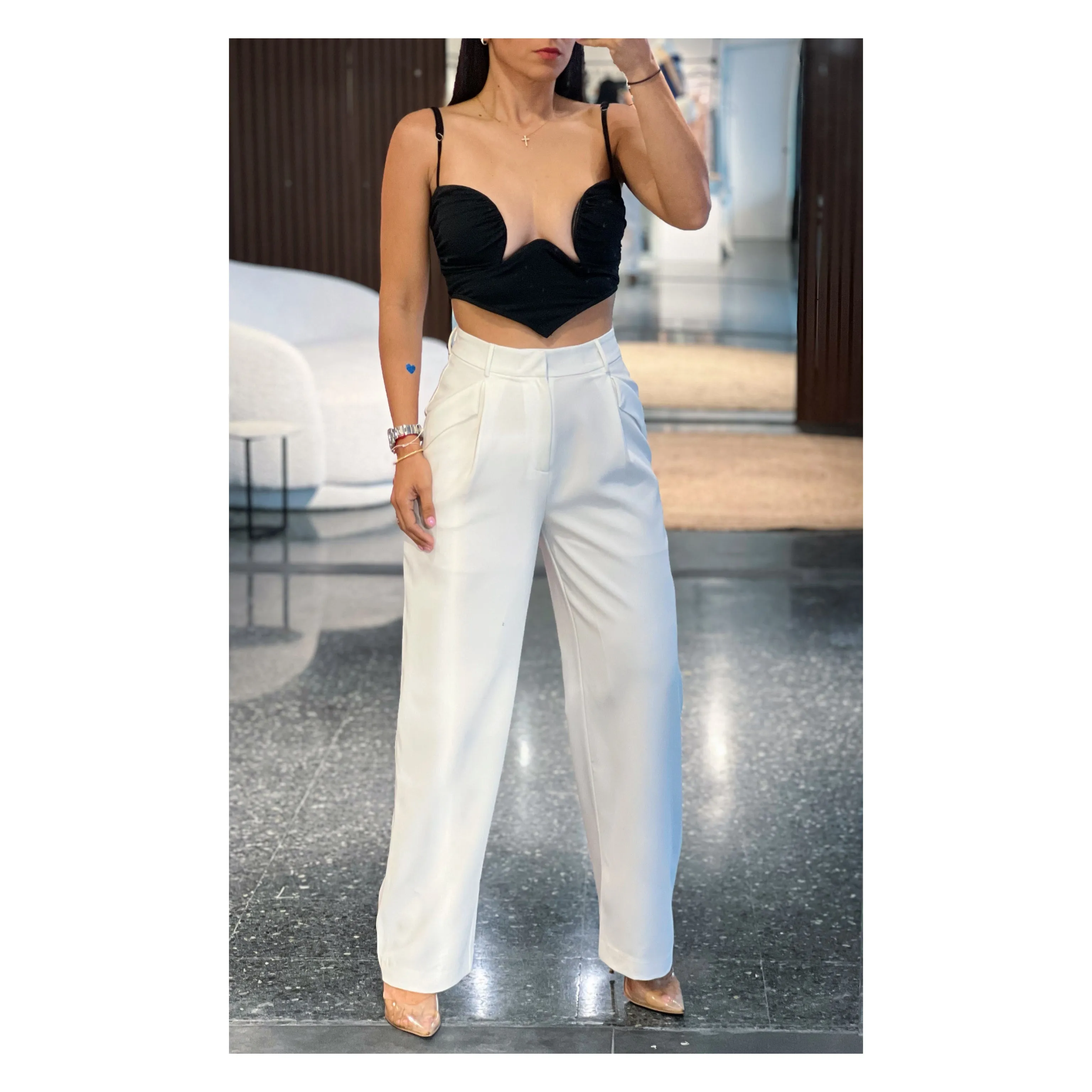 Low Rise Pocket Trousers
