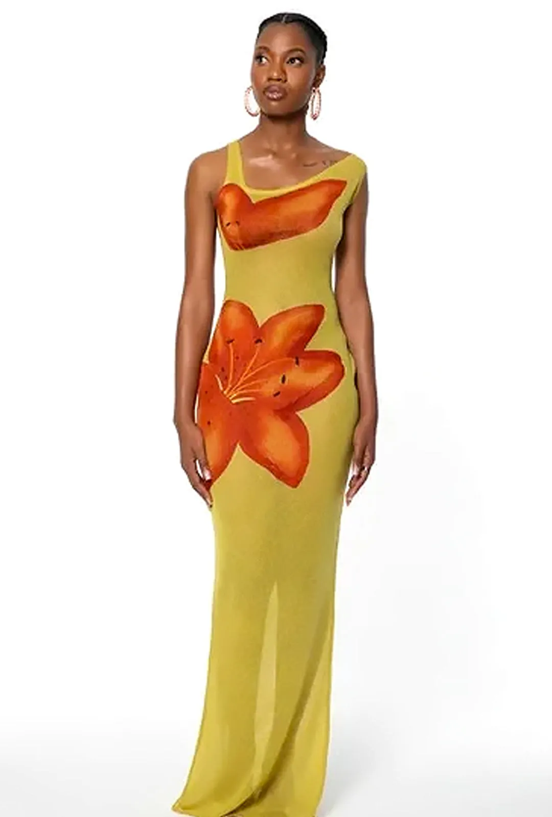 MALINDA - PRINTED FLORAL  MAXI DRESS