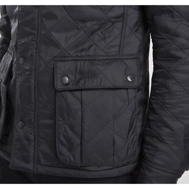 Mens Barbour International Black Ariel Polarquilt Jacket