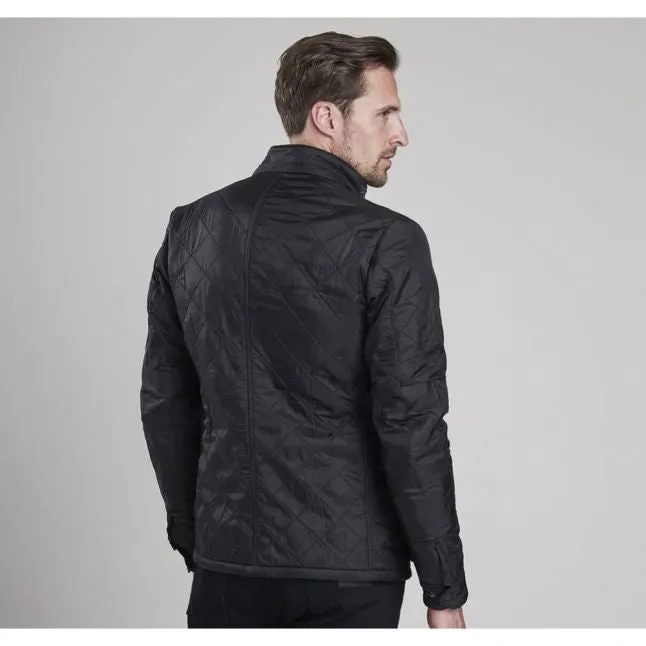 Mens Barbour International Black Ariel Polarquilt Jacket