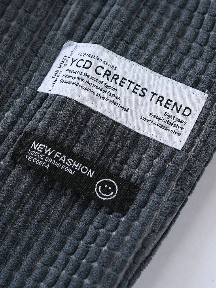 Men's Drawstring Corduroy Pants