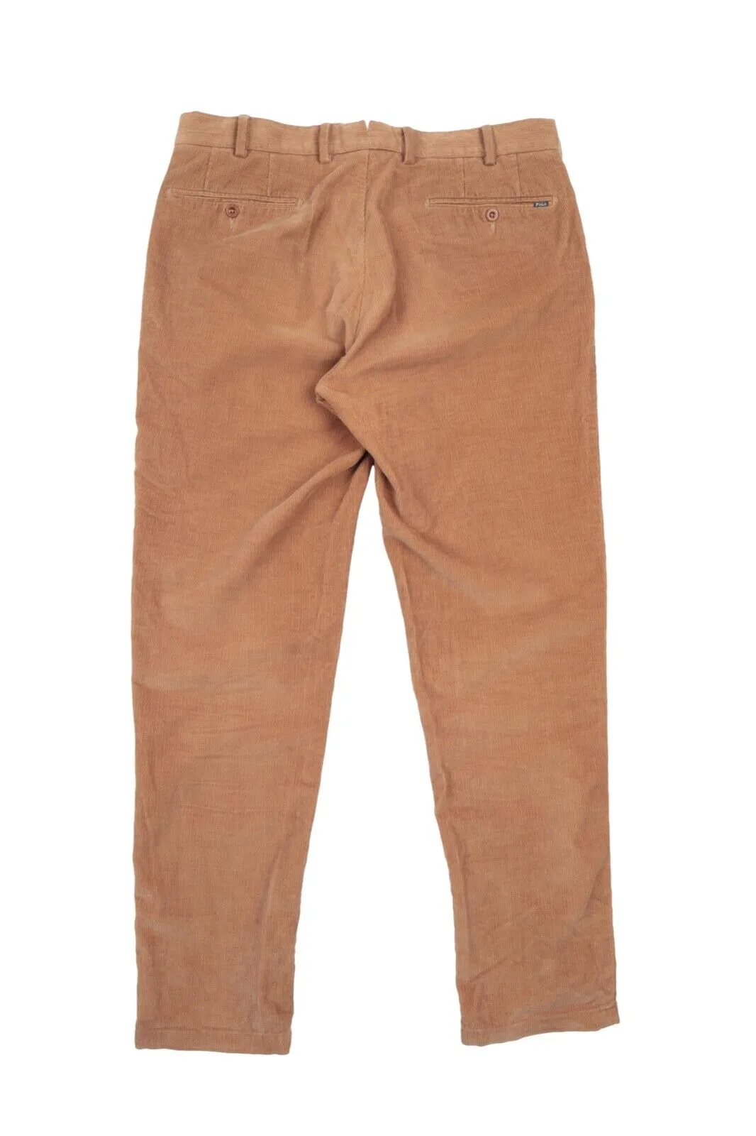 Men's POLO RALPH LAUREN Beige Corduroy Cotton Chino Pants Trousers Size 32